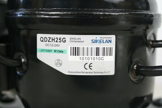Sikeland QDZH25G 12V 24V DC R134a Refrigeration Compressor Mobile Marine Off-Grid