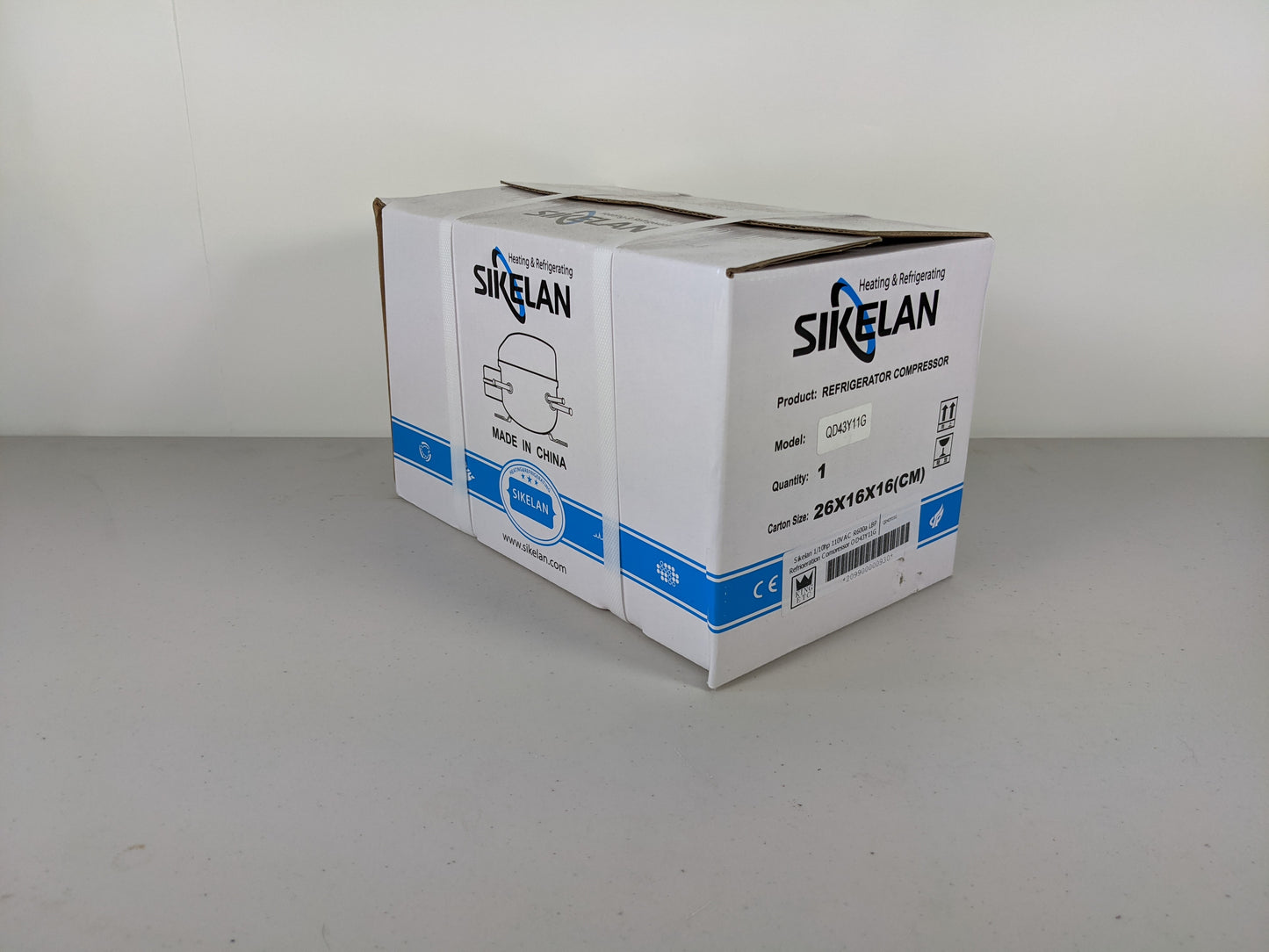 Sikelan QD43Y11G Refrigeration Compressor 1/9HP 307BTU 110-120V R600a LBP