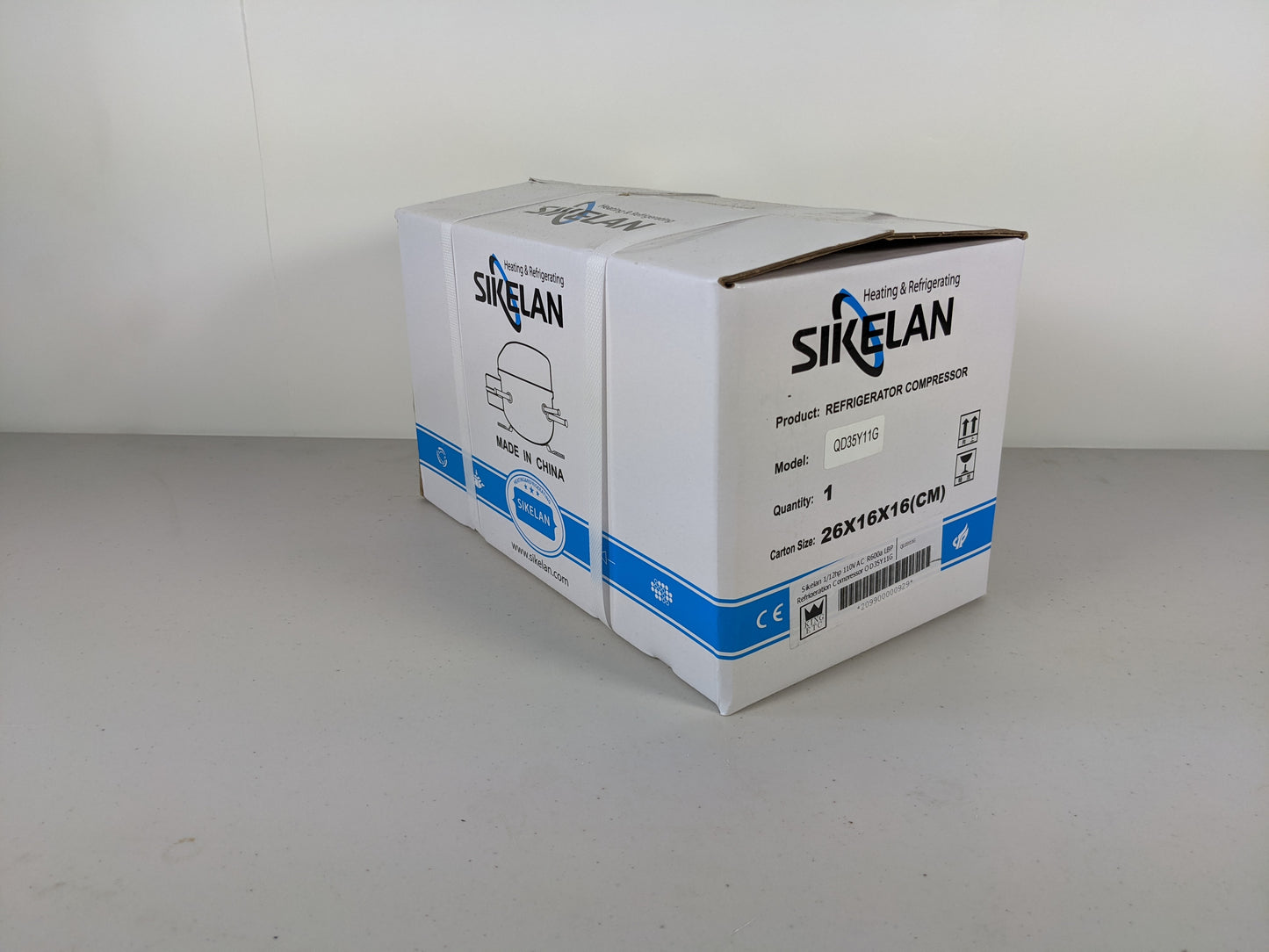 Sikelan QD35Y11G Refrigeration Compressor 1/12HP 229BTU 110-120V R600a LBP