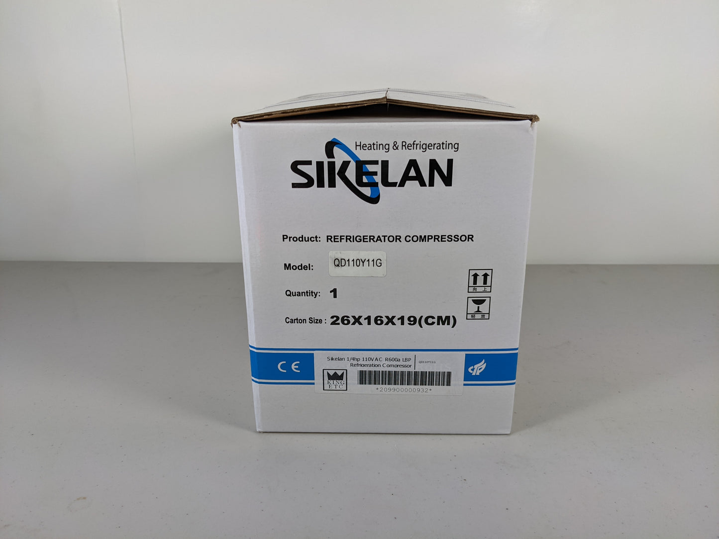 Sikelan QD110Y11G Refrigeration Compressor 1/4HP 751BTU 110-120V R600a LBP