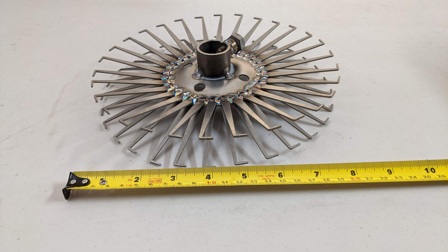 Anodizing Aluminum Rack Titanium 8.75" Disc Rack 30 Stations 60 Legs Bent End