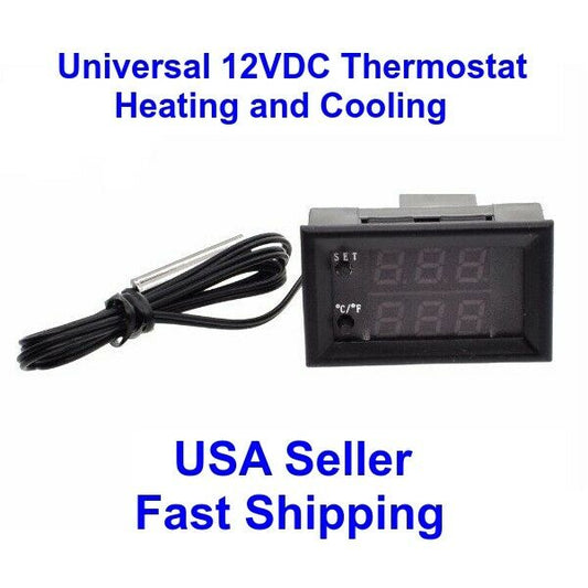 Digital Thermostat Temperature Controller Temp Sensor Control W2809 12VDC