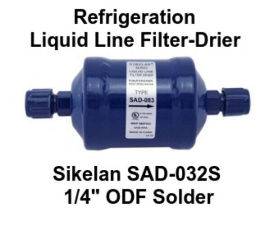 Sikelan Refrigeration Filter Drier Liquid Line SAD-032S 1/4" ODF Solder