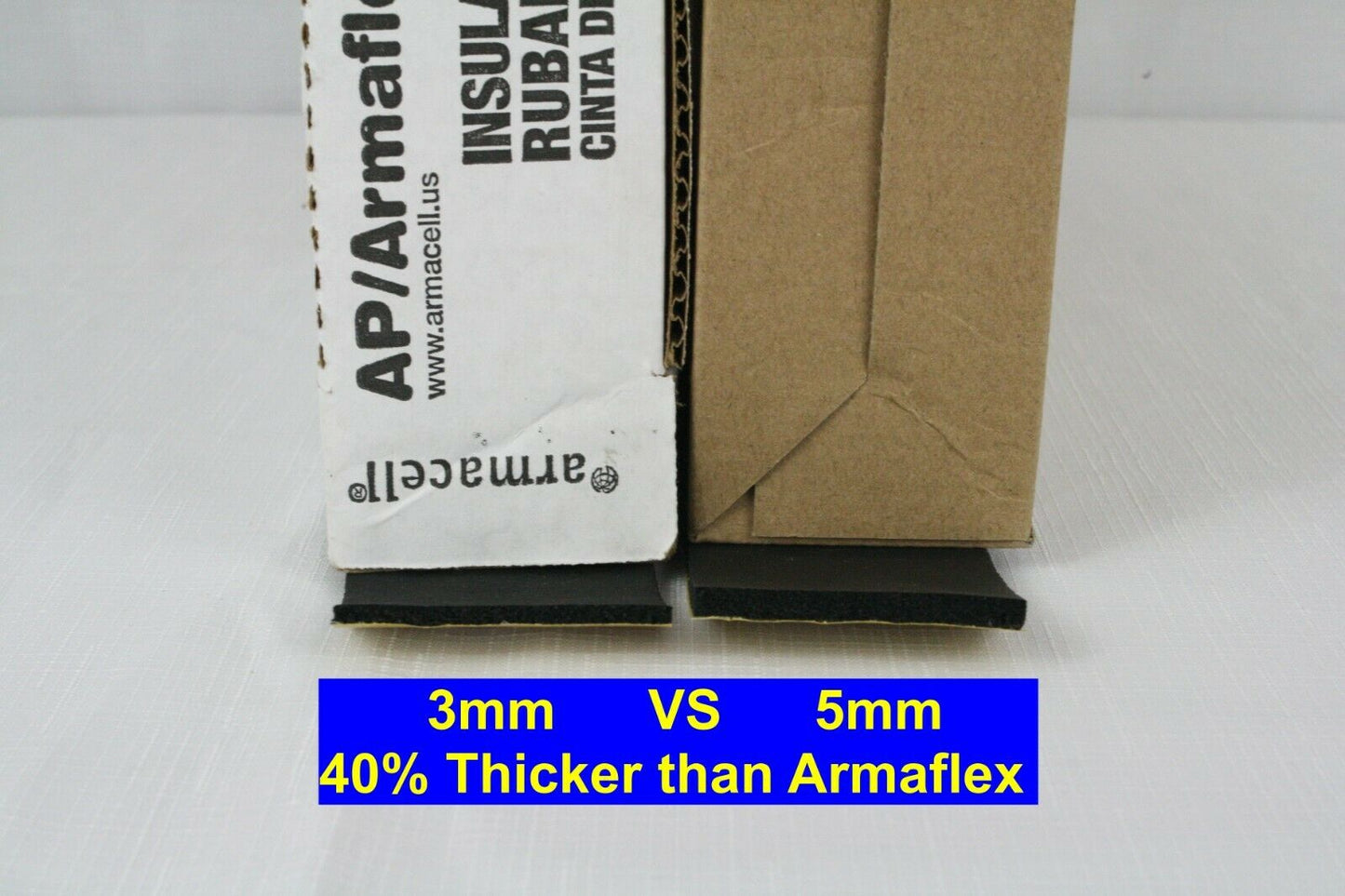 Bellsafe Tape Self-Sealing HVAC Rubber Pipe Insulation 2"x 3/16"x 32ft Armaflex