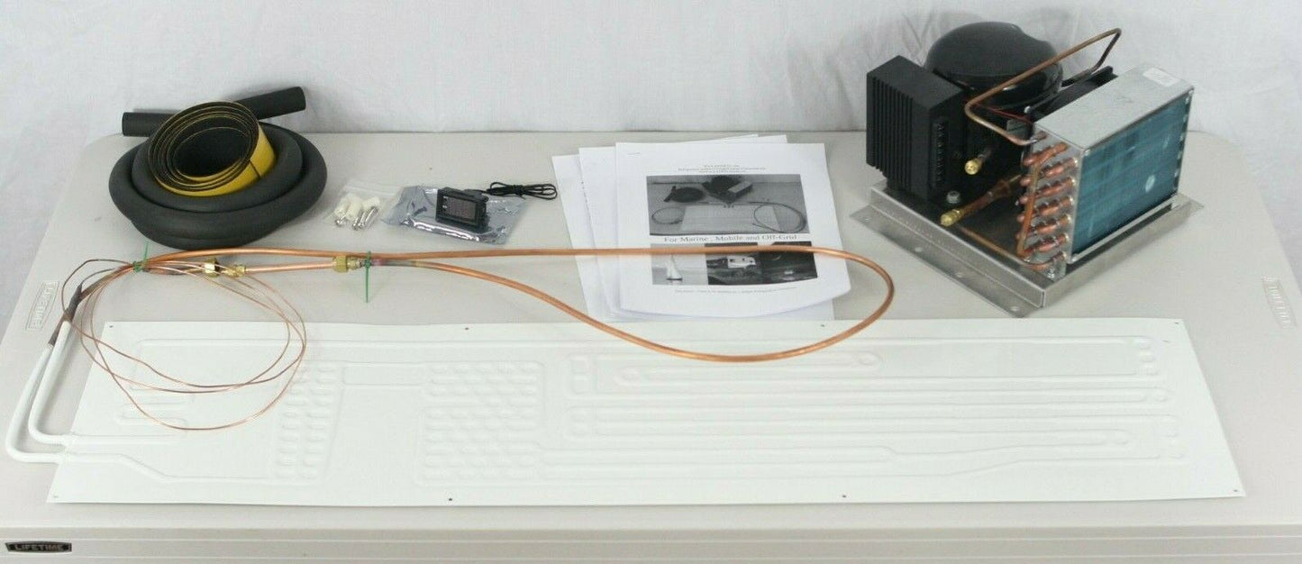 12/24v Conversion icebox to fridge with 39x10" plate *No gas No Wiring* R134A