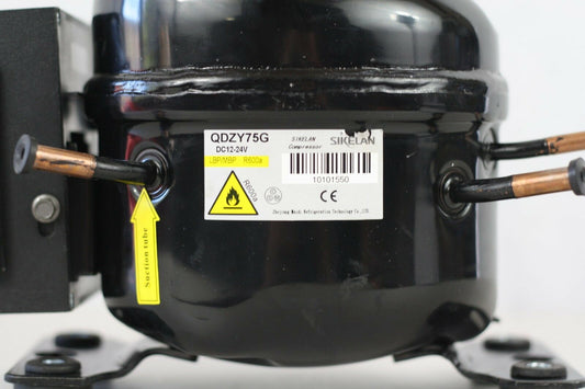 12V 24V DC Refrigeration Compressor Fridge Freezer Mobile Solar QDZY75G R600a