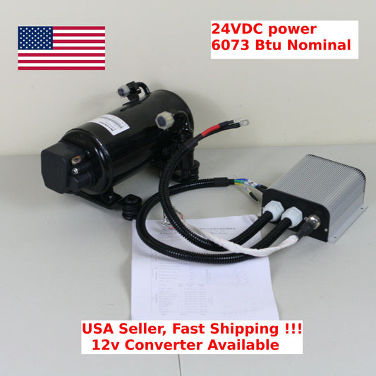 24V DC Refrigeration Compressor AC Air Conditionner Reefer Solar 6000btu R134a