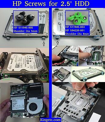 4X HP HDD Mounting Screws 6000 6005 Pro 8000 8100 EliteDesk ProDesk G1 G2 USFF