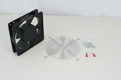 110VAC Fan 120mmx120mmx25mm 3000RPM Ball Bearing with Guard M4 Screws terminal