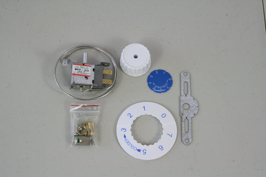 WPF-20 Universal Thermostat 2-pins KIT Freezer Refrigerator with Bracket Dial