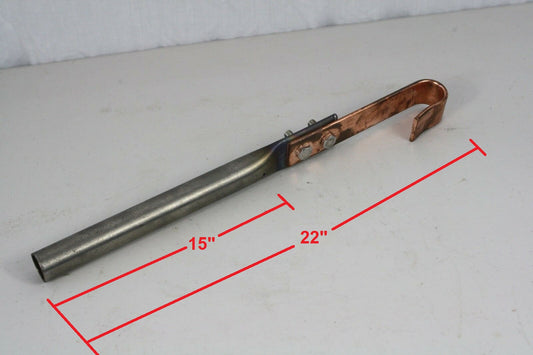 Aluminum Anodizing Titanium 15" Long Shaft 1" Diameter Copper Hook Anodize Rack