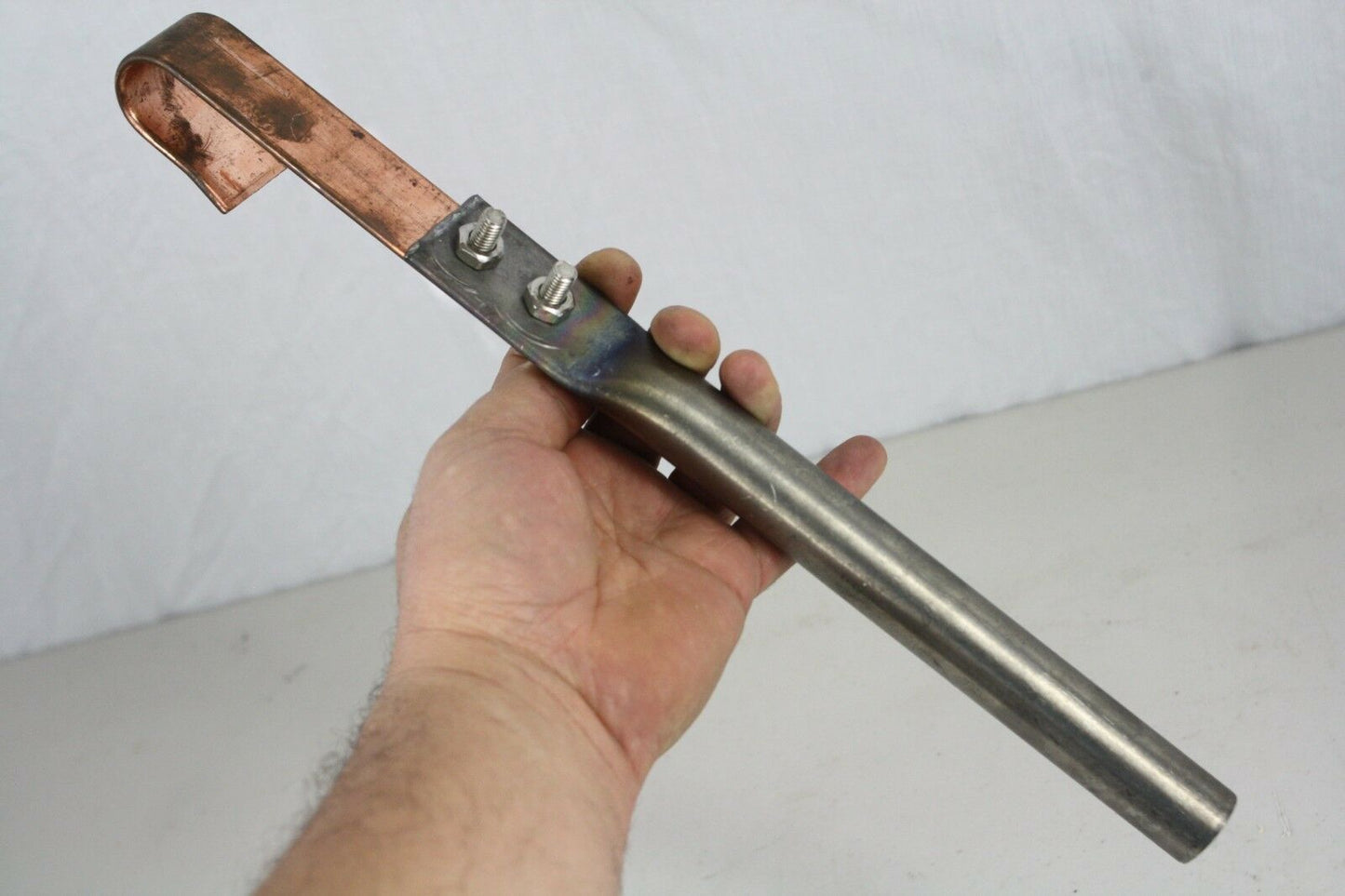 Aluminum Anodizing Titanium 15" Long Shaft 1" Diameter Copper Hook Anodize Rack