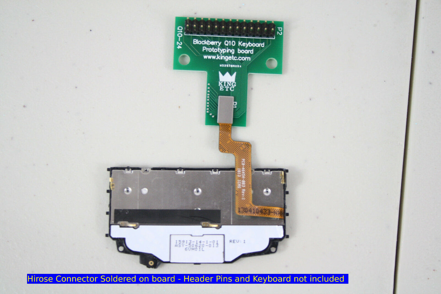 Q10 keyboard prototyping board assembled