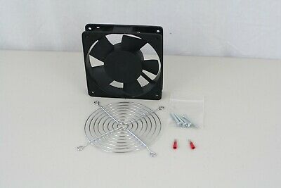 110VAC Fan 120mmx120mmx25mm 3000RPM Ball Bearing with Guard M4 Screws terminal