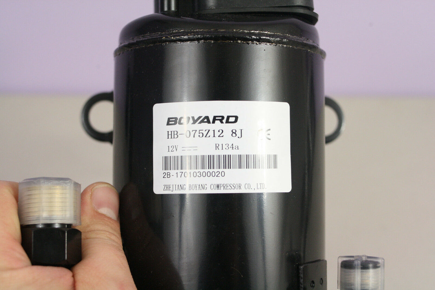 12V DC HB075Z12 Compressor with controller A/C Car Hot-Rod Solar 2890BTUs R134a