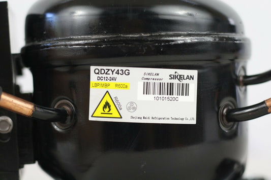 Sikeland QDZY43G 12V 24V DC R600a Refrigeration Compressor Mobile Marine Off-Grid