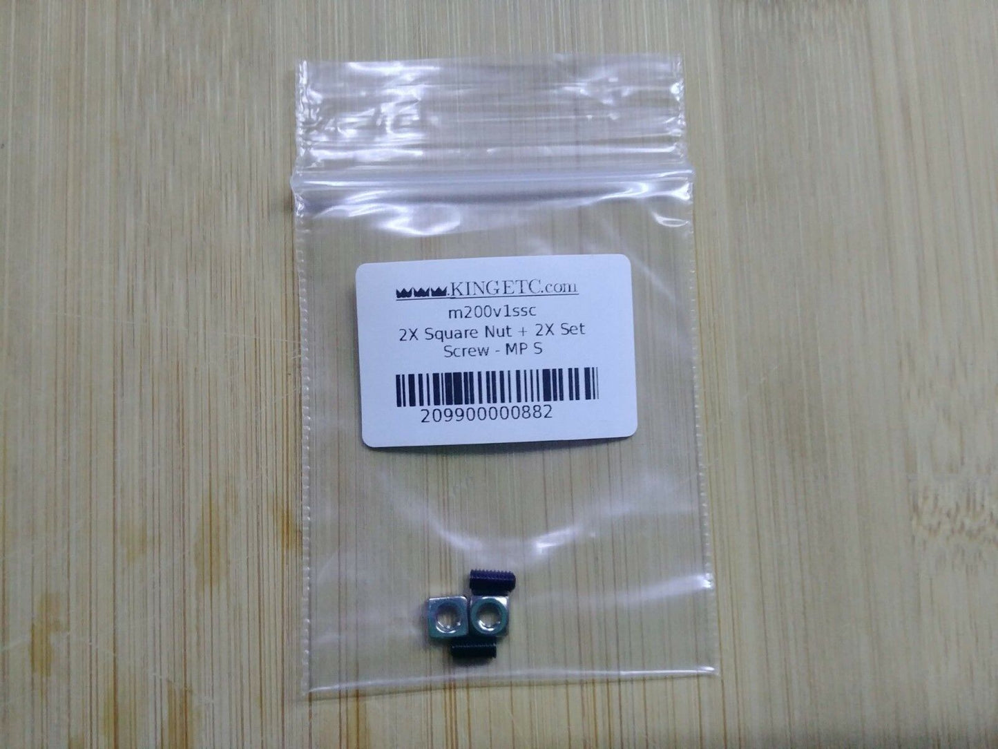 2X Square Nut + 2X Set Screw - MP Select Mini V1 - MP Mini Delta - Malyan M200