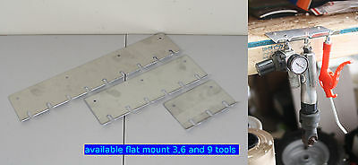 Pneumatic Air Tool 9 Gun Rack Holder 14 GA Shop Garage Wall Storage Organizer