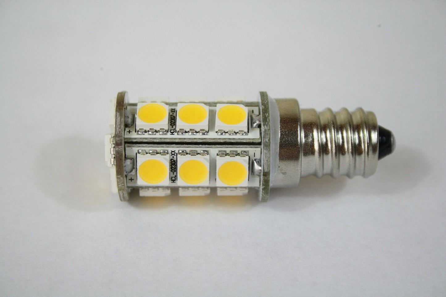 E12 led High quality 5050 DC12V 3.2W  light Bulb Fridge RV boat Solar Warm White
