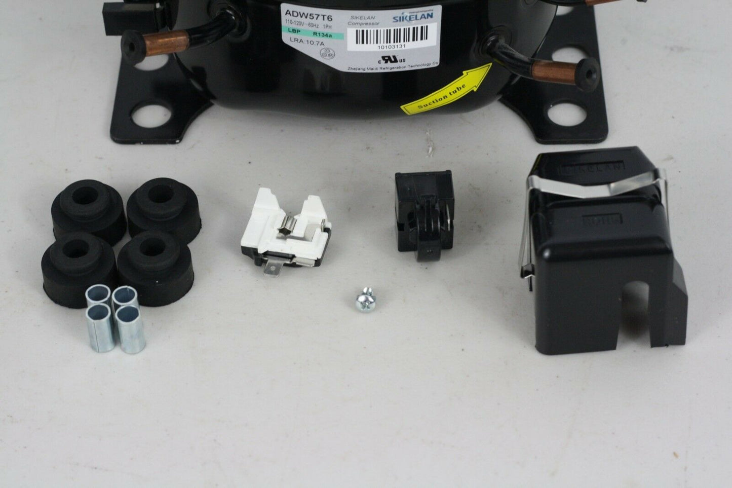 SIKELAN ADW57T6 REFRIGERATION COMPRESSOR 1/4 HP 546BTU 110-120V R134A 50-60HZ