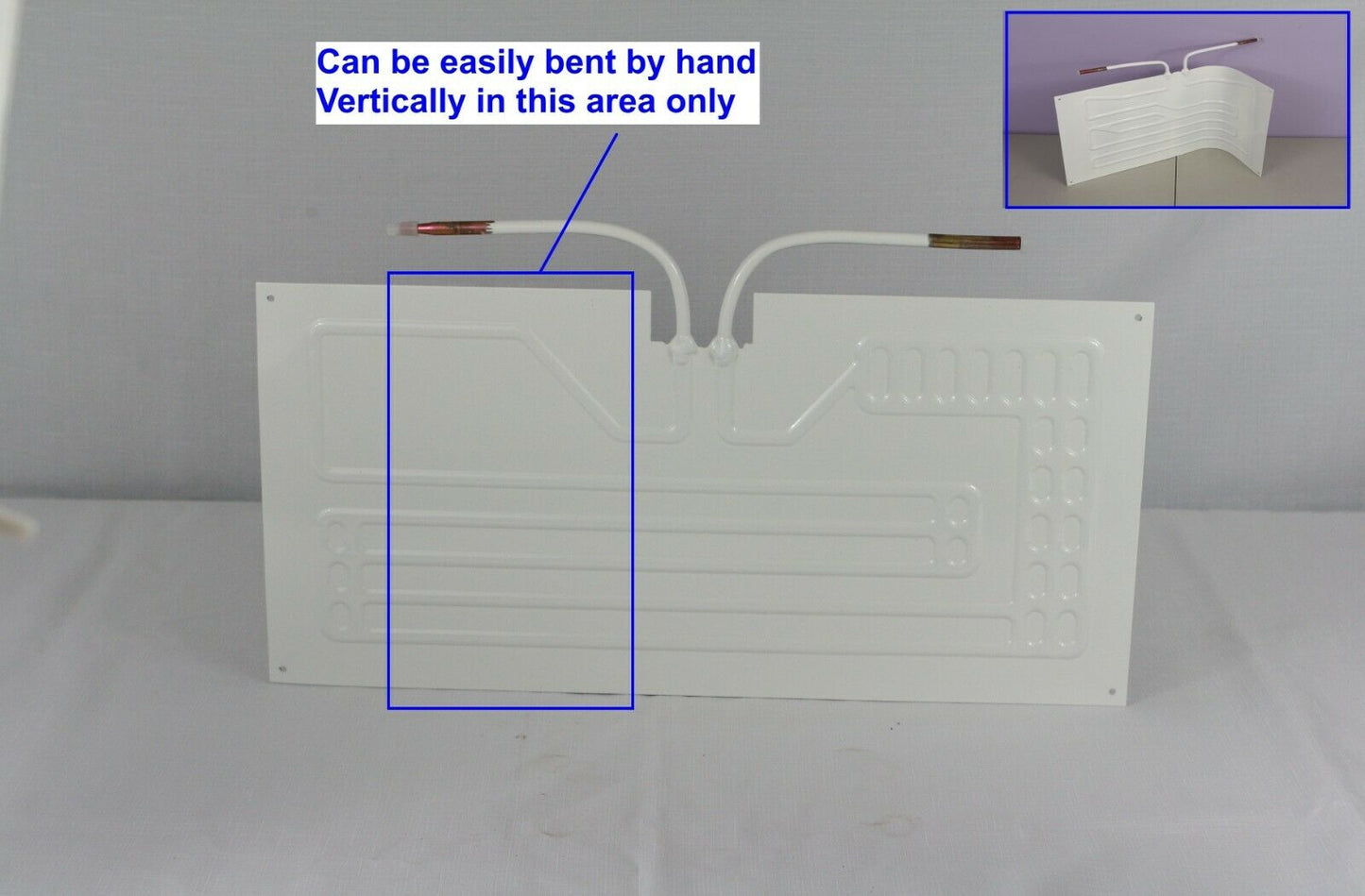 Fridge Freezer Roll Bond Aluminium Evaporator 20x10" (525x250mm) 1/4" tube
