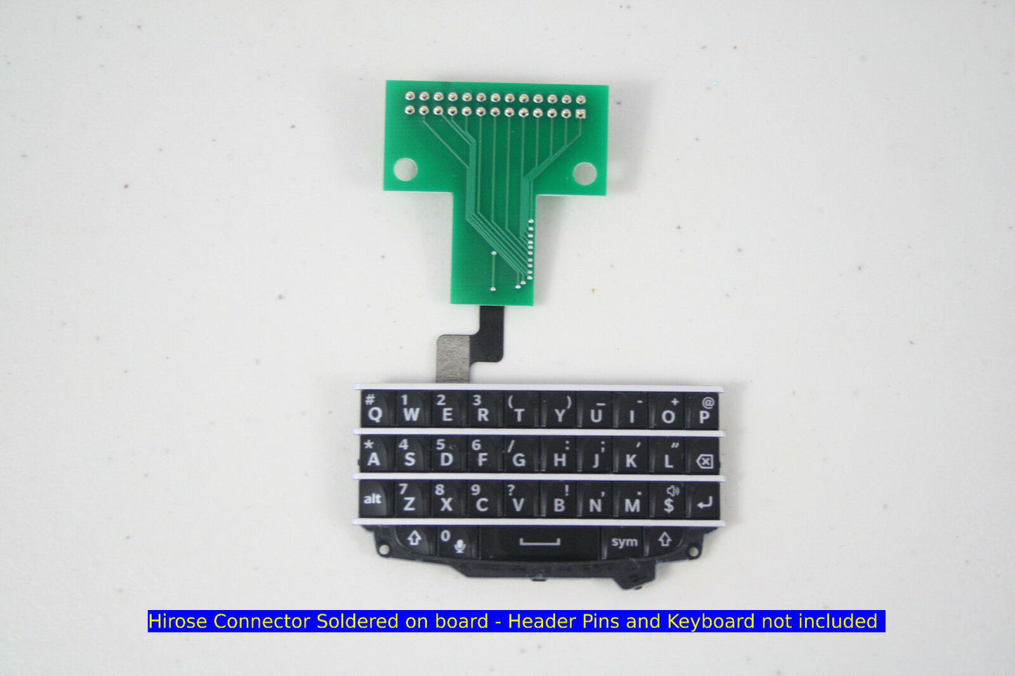 Q10 keyboard prototyping board assembled