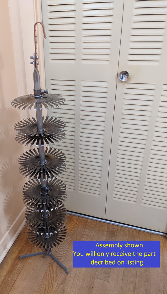 Anodizing Aluminum Double Rack Titanium 8.5" Disc Rack 30 Stations Legs