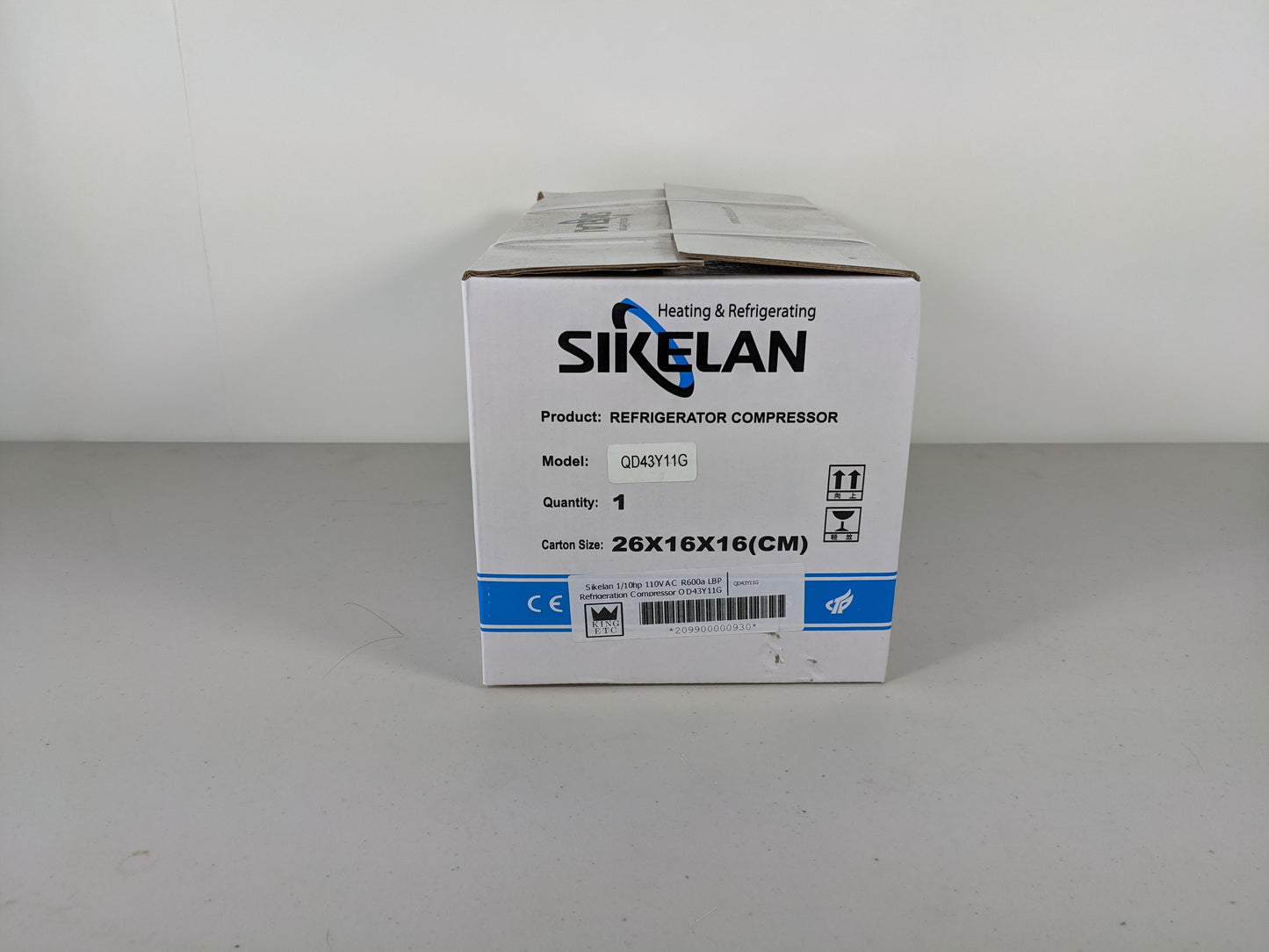 Sikelan QD43Y11G Refrigeration Compressor 1/9HP 307BTU 110-120V R600a LBP
