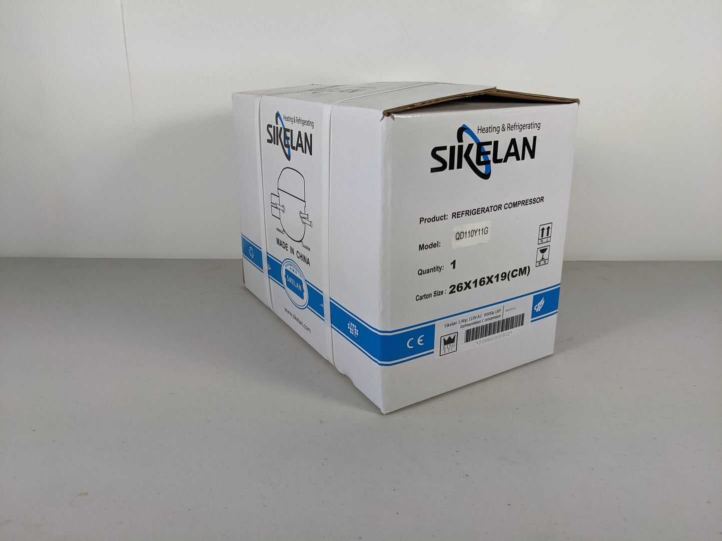 Sikelan QD110Y11G Refrigeration Compressor 1/4HP 751BTU 110-120V R600a LBP