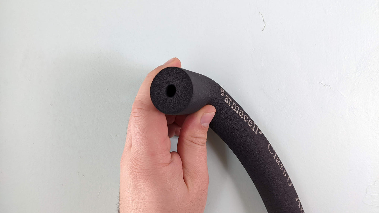 Armaflex Armacell Class O Foam Pipe Insulation 1/4" x1/2"w x6.5ft(2m) 13x006