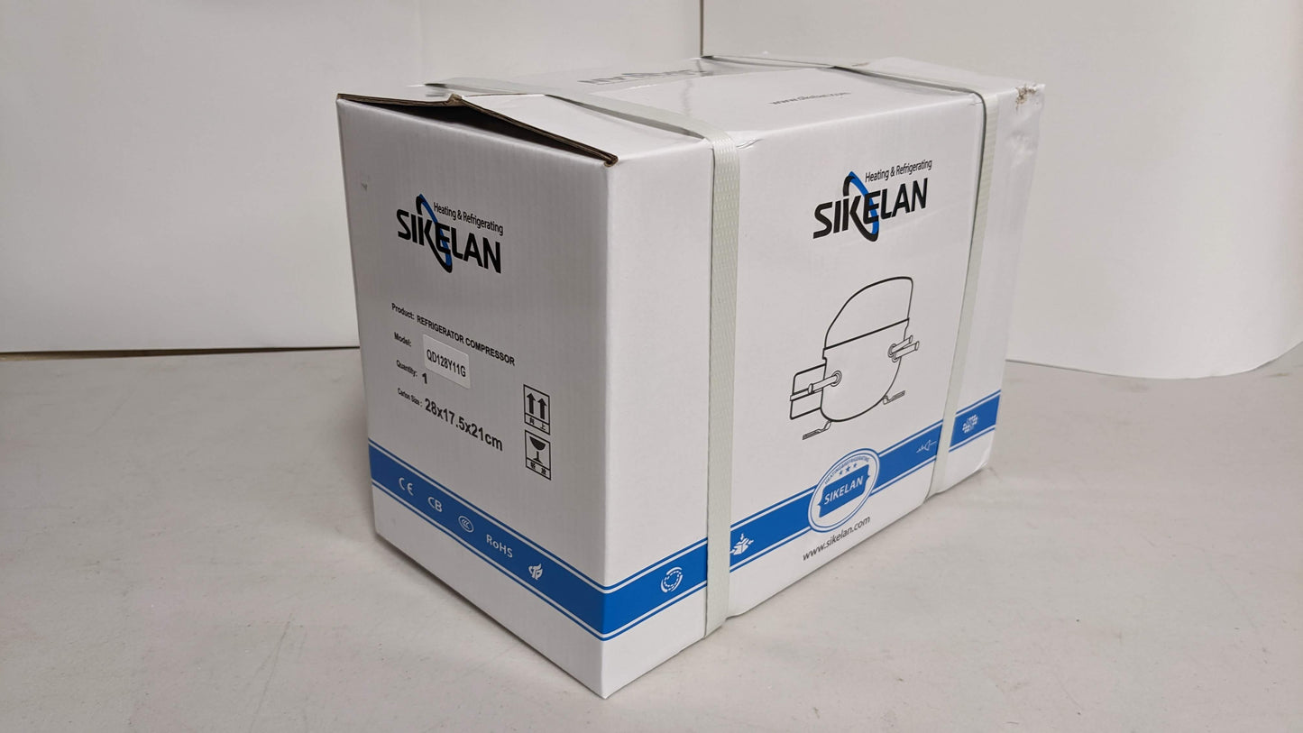 Sikelan QD128Y11G Refrigeration Compressor 1/3-HP 901BTU 110-120V R600a LBP