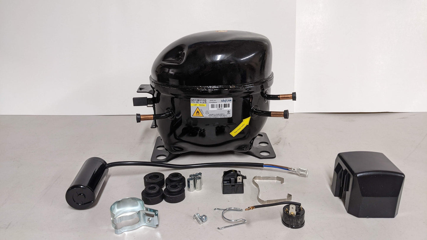 Sikelan QD128Y11G Refrigeration Compressor 1/3-HP 901BTU 110-120V R600a LBP