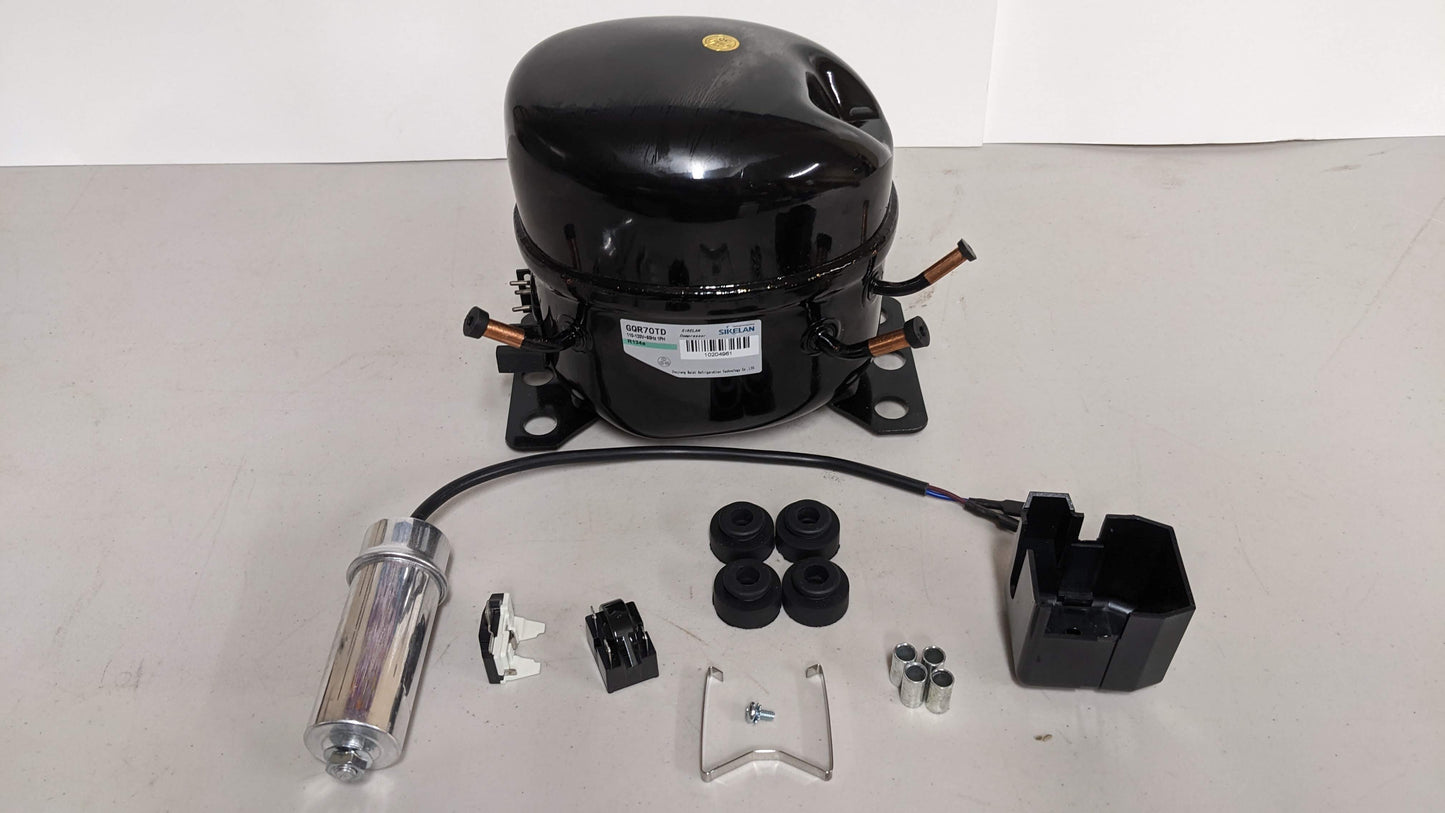 Sikelan GQR70TD Refrigeration Compressor 1/4HP 3000BTU 110-120V R134a HBP