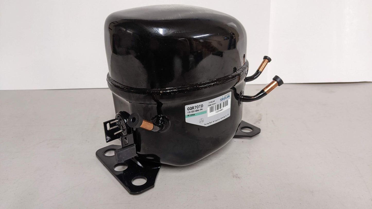 Sikelan GQR70TD Refrigeration Compressor 1/4HP 3000BTU 110-120V R134a HBP