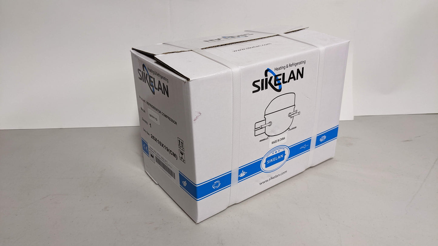Sikelan QD75Y11G Refrigeration Compressor 1/6-HP 532BTU 110-120V R600a LBP