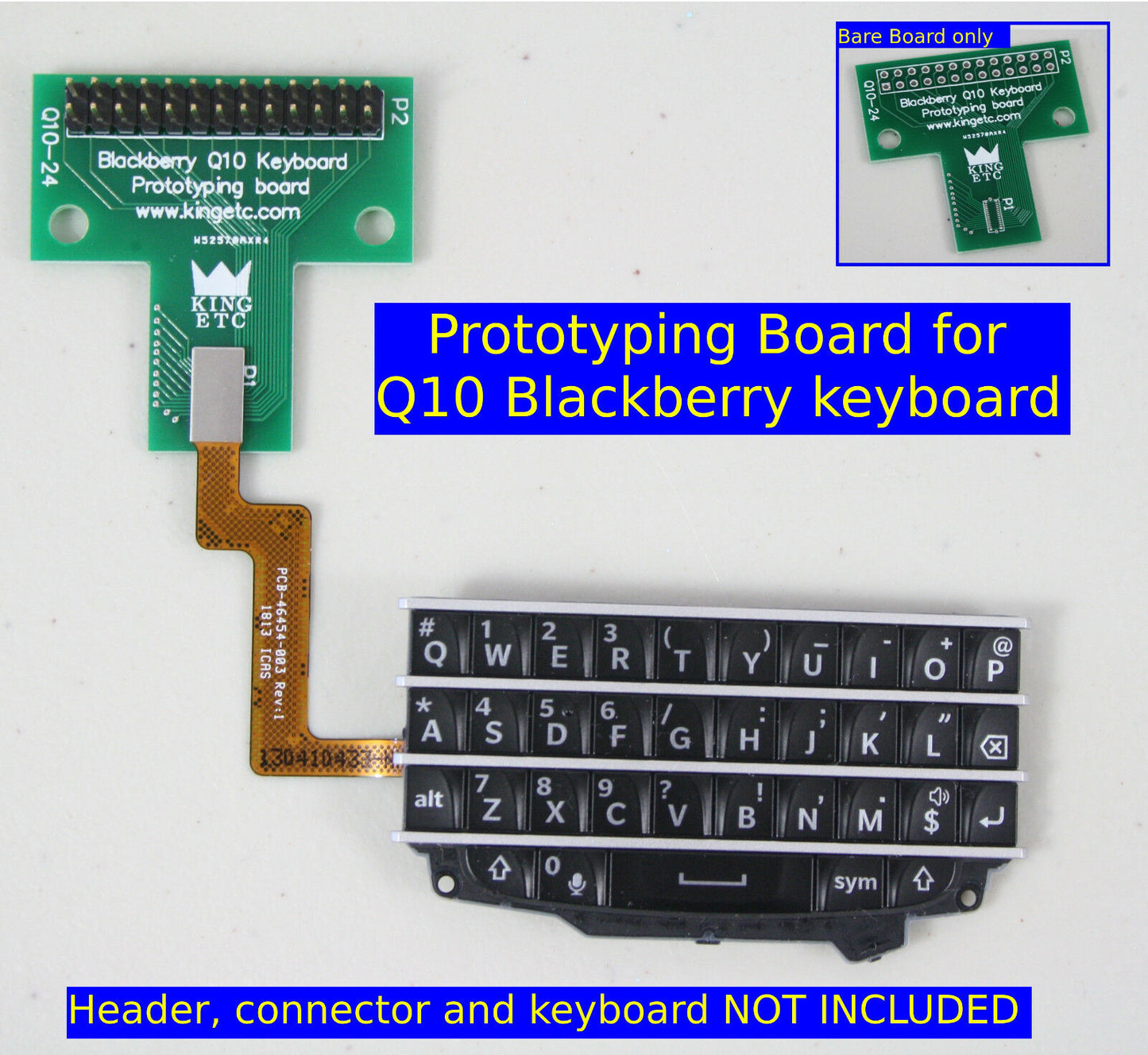 Q10 keyboard prototyping board bare