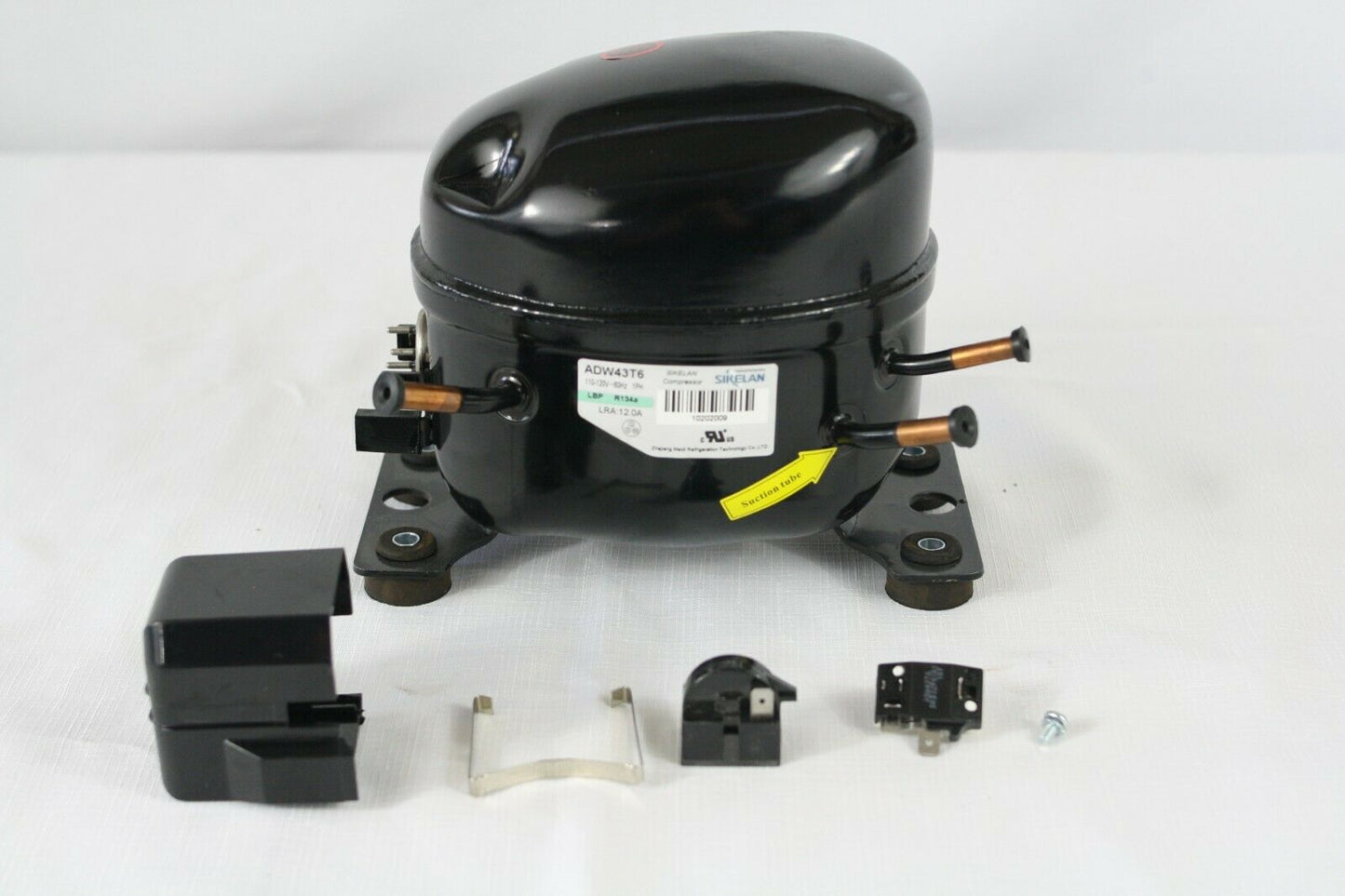 SIKELAN ADW43T6 REFRIGERATION COMPRESSOR 1/6 HP 444BTU 110-120V R134A 50-60HZ