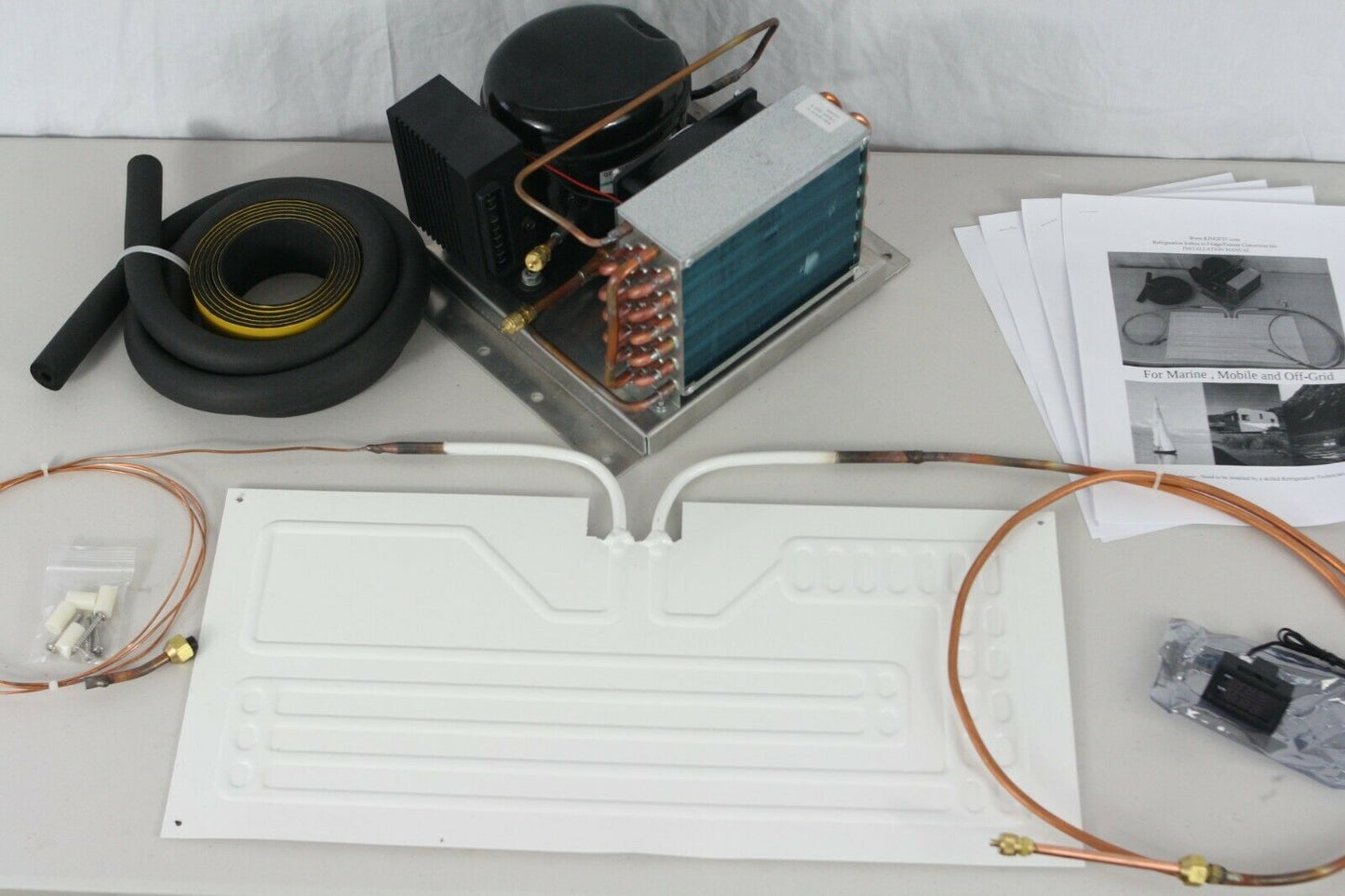 12/24v Conversion icebox to fridge with 20x10" plate *No gas No Wiring* R134A