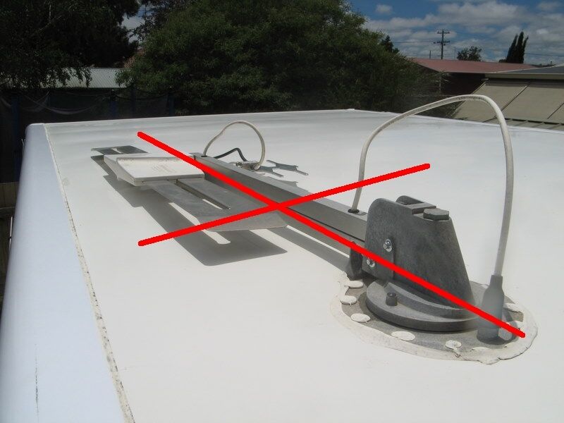 Wineguard Removal Plate Sensar III IV Unistall TV Antenna Roof Cover Cap RV Boat