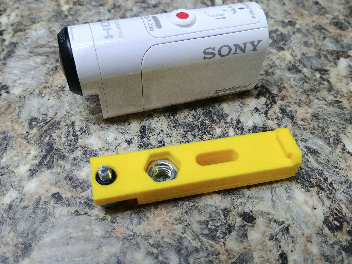 SONY ACTION CAM TRIPOD ADAPTER FOR HDR-AZ1 X25893161 X25893163 M4 to 1/4 STD