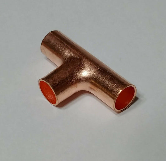 Refrigeration Copper Tee CxCxC ACR Sweat for Freezer Refrigerator Fridge