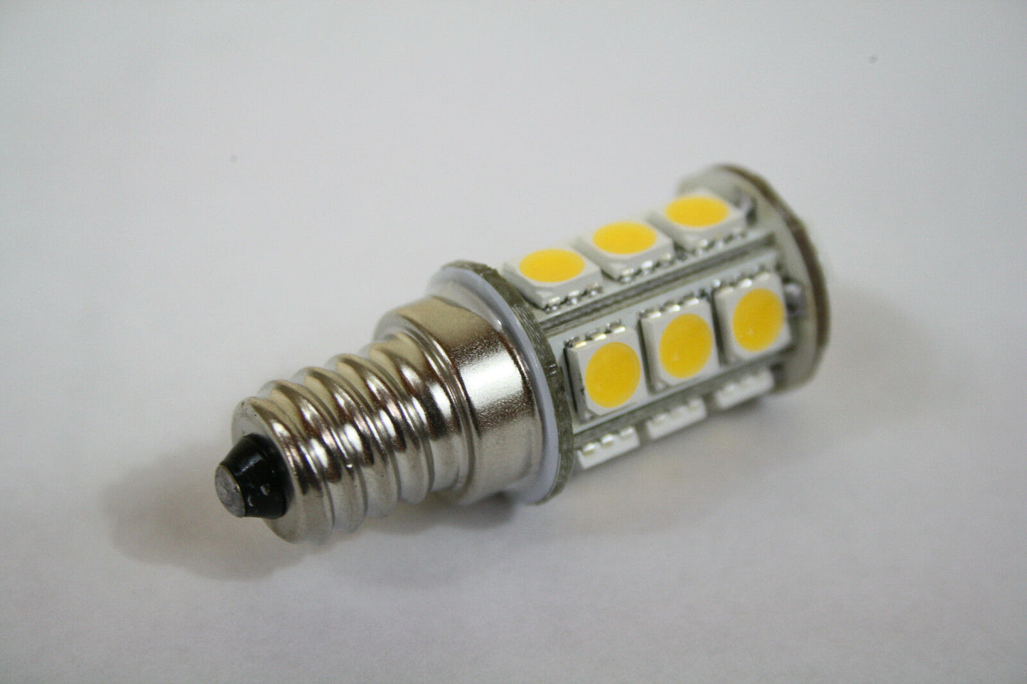 E12 led High quality 5050 DC12V 3.2W  light Bulb Fridge RV boat Solar Warm White