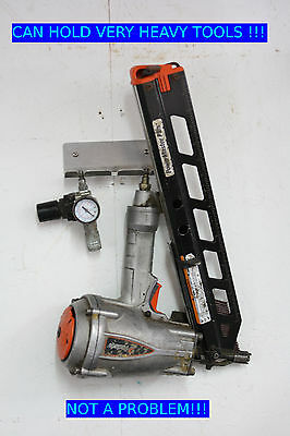 Pneumatic Air Tool 12 Gun Rack Holder 14 GA Shop Garage Wall Storage Organizer